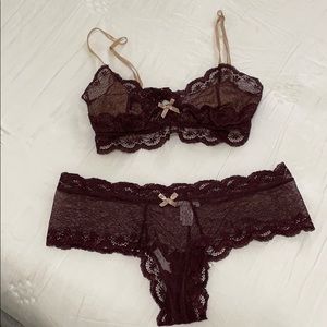 NWOT Eberjay Matching Lingerie Set